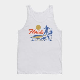 Vintage Florida Surfing Travel Souvenir Tank Top